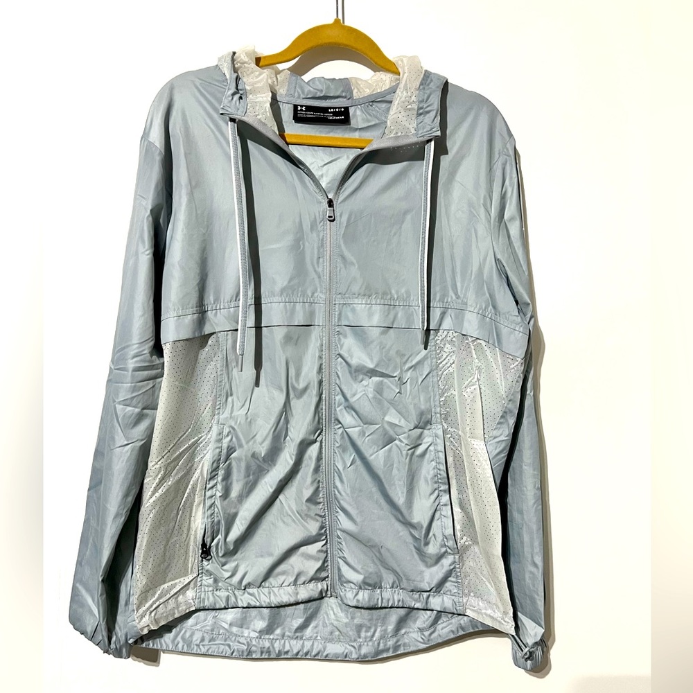 Mens Under Armour Heatgear fitted Zip up Jacket SZ L